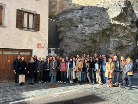 Utrinek s študijskega obiska v Bergamu. 